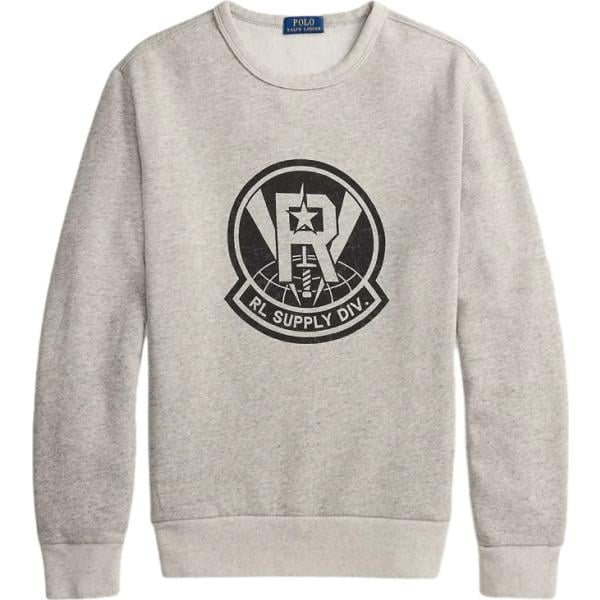 felpe Polo Ralph Lauren grigio con stampe