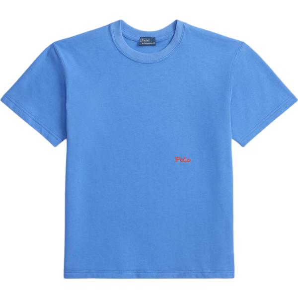 t-shirt Polo Ralph Lauren blu con stampe