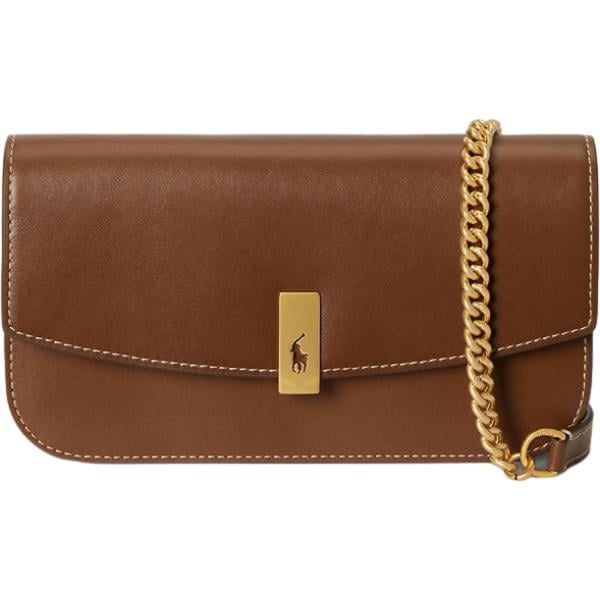 clutch Polo Ralph Lauren marrone