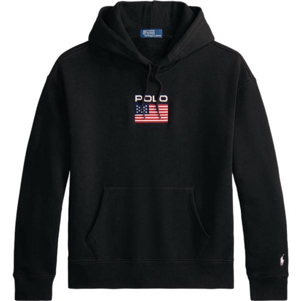 felpe con cappuccio Polo Ralph Lauren nero con stampe