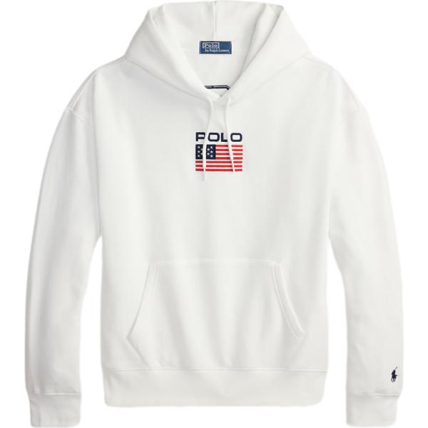 felpe con cappuccio Polo Ralph Lauren bianco con stampe