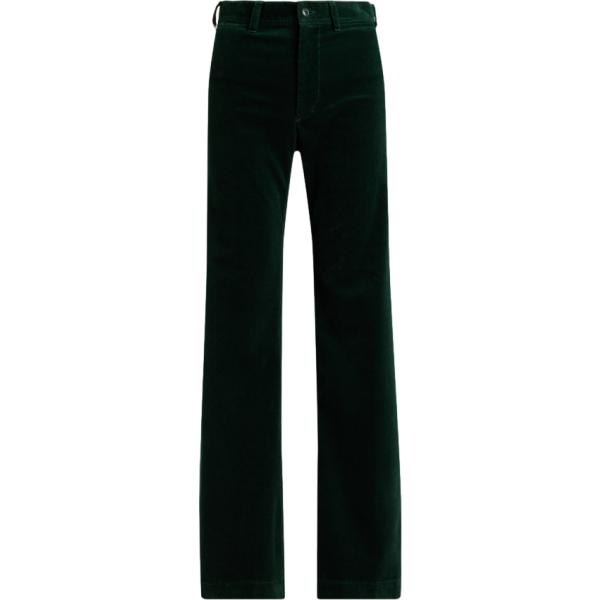 Pantaloni da donna forma svasata in nero pece a vita alta Polo Ralph Lauren Polo Ralph Lauren