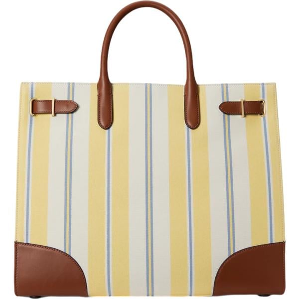 borse tote Lauren bianco a righe