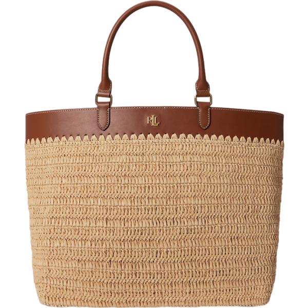 borse tote Lauren marrone