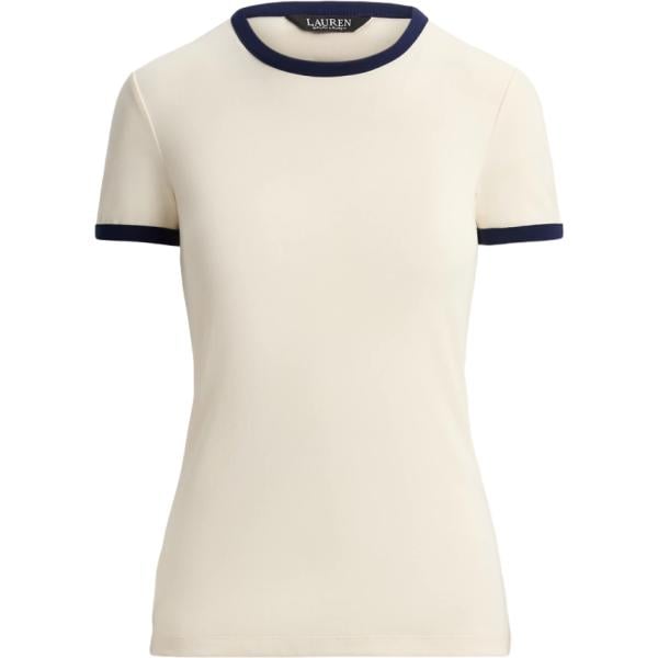 t-shirt Lauren bianco