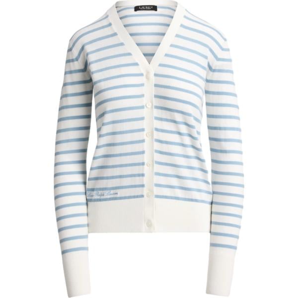 cardigans Lauren Petite bianco a righe