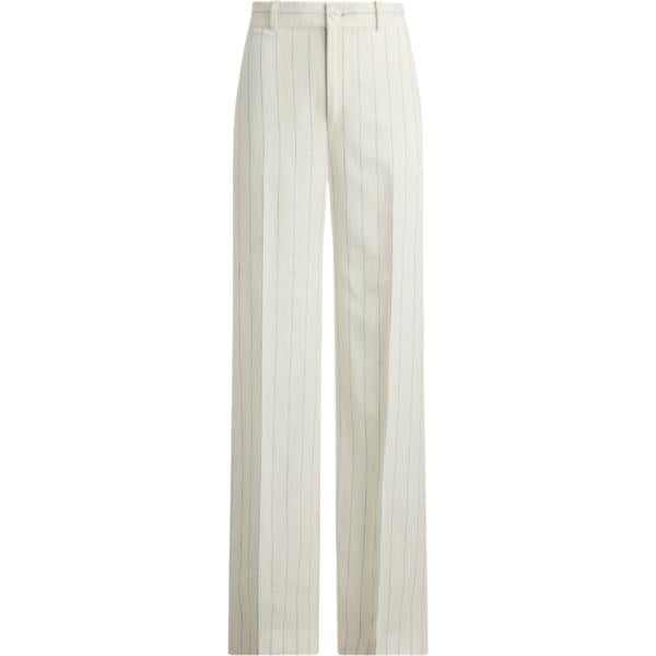 pantaloni Lauren bianco a righe