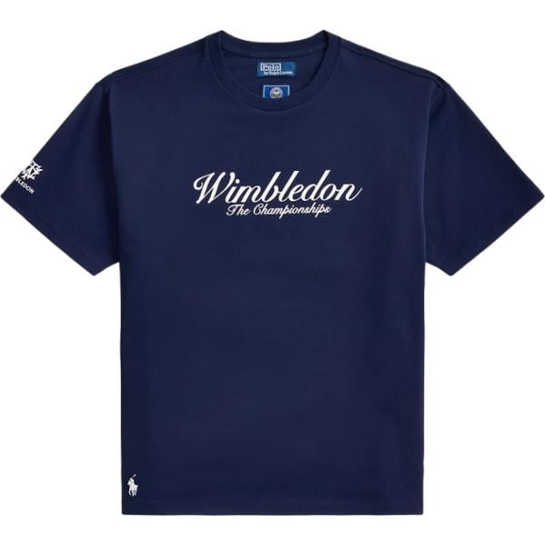 t-shirt Polo Ralph Lauren blu con stampe