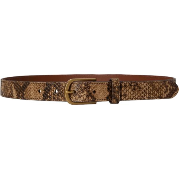 cinture Lauren marrone serpente