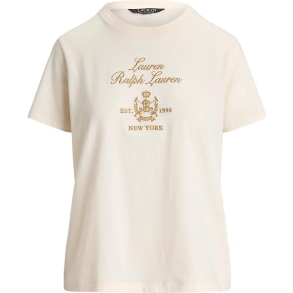 t-shirt Lauren bianco