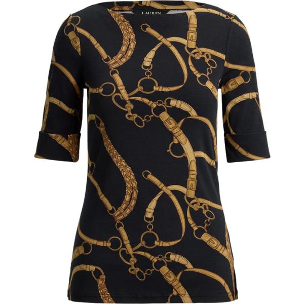 t-shirt Lauren nero con stampe