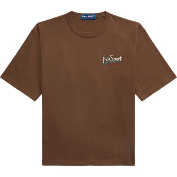 T-shirt da uomo in marrone scuro Polo Ralph Lauren