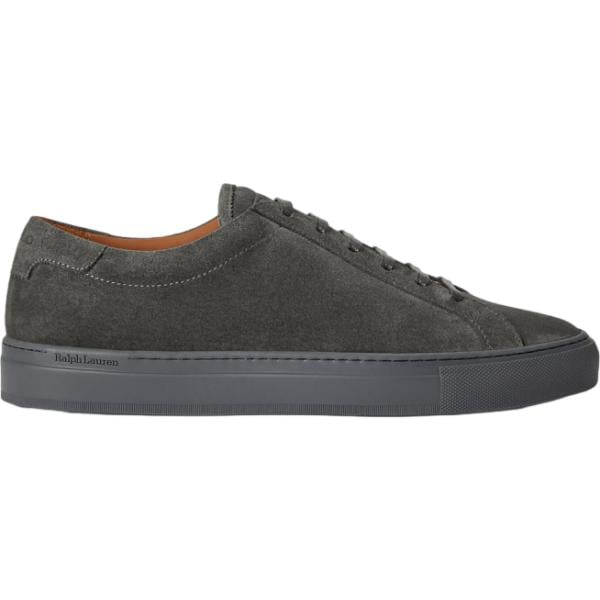 Sneakers da uomo in grigio scuro effetto scamosciato Polo Ralph Lauren