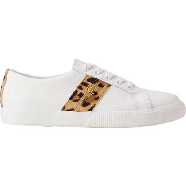 Sneakers da donna in grigio chiaro a righe Lauren