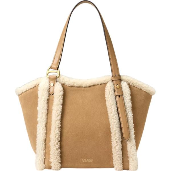 borse tote Lauren marrone