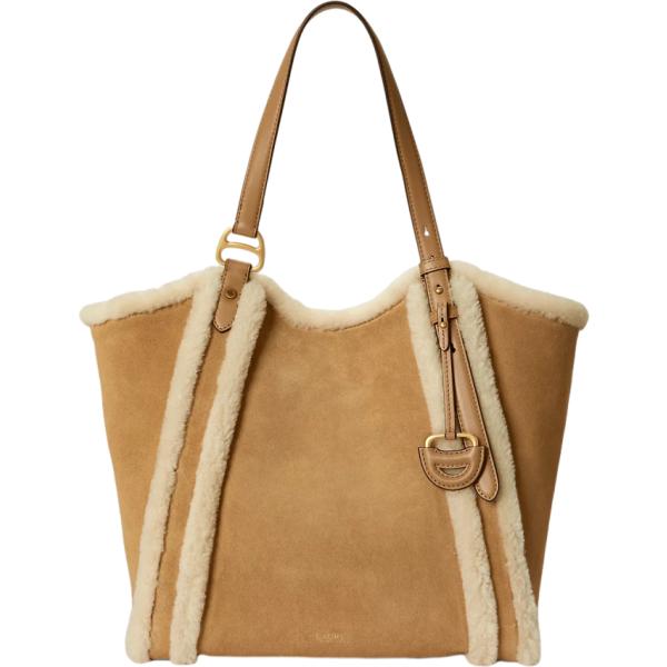 borse tote Lauren marrone