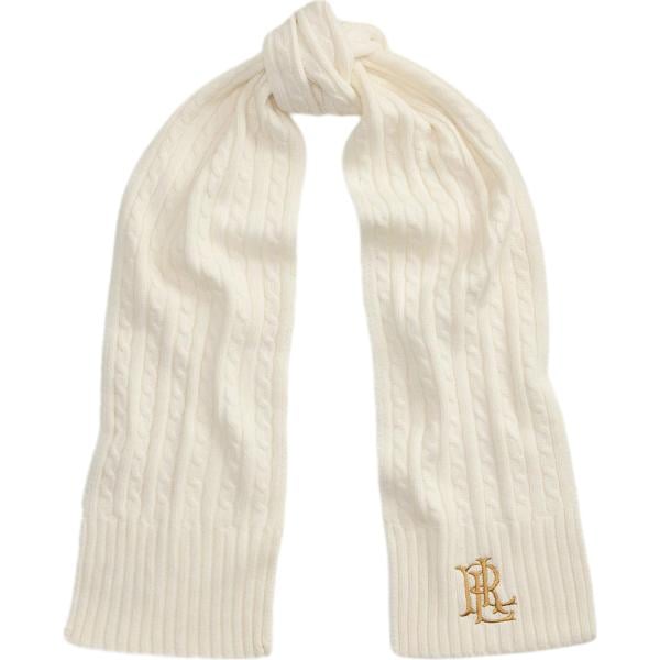 Sciarpa da donna in bianco avorio in lana Lauren