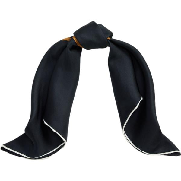 Foulard da donna in nero pece in seta Lauren