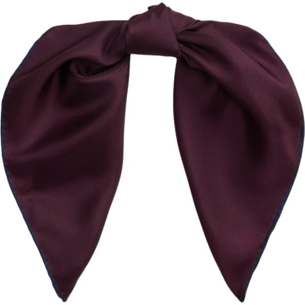 Foulard da donna in nero pece in seta Lauren