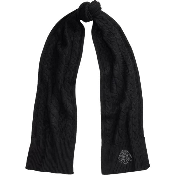 Sciarpa da donna in nero pece in lana Lauren