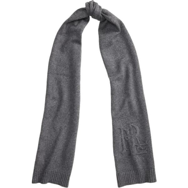 Sciarpa da donna in grigio scuro lavorato a maglia in lana Lauren