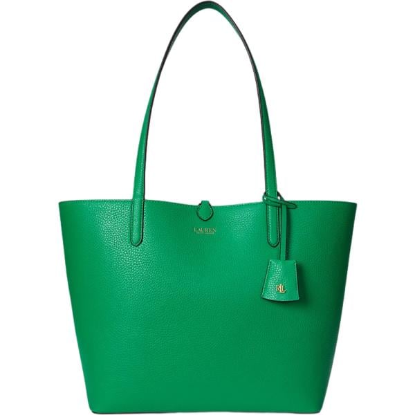 borse tote Lauren verde con stampe