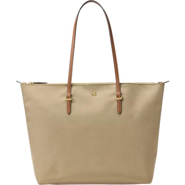 borse tote Lauren marrone