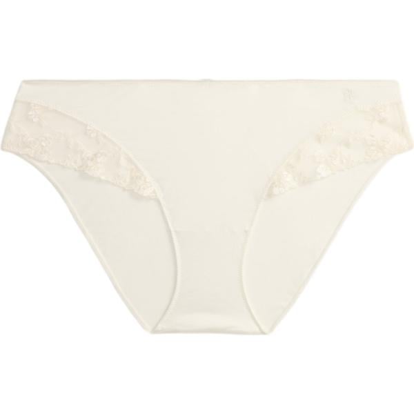 Culotte da donna in bianco neve a fiori effetto lucido corto Lauren