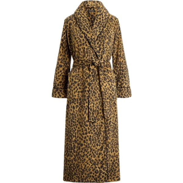 Vestaglia da donna in marrone scuro lungo in pile Lauren Lauren