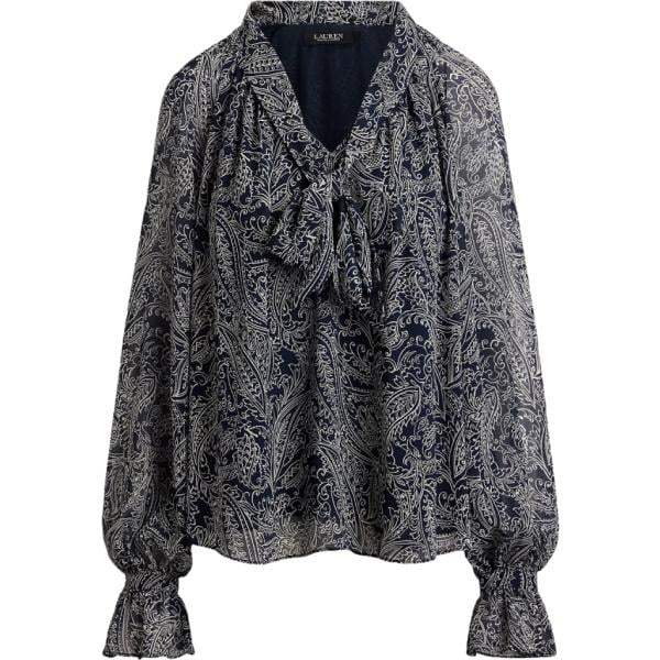 bluse Lauren grigio con stampe