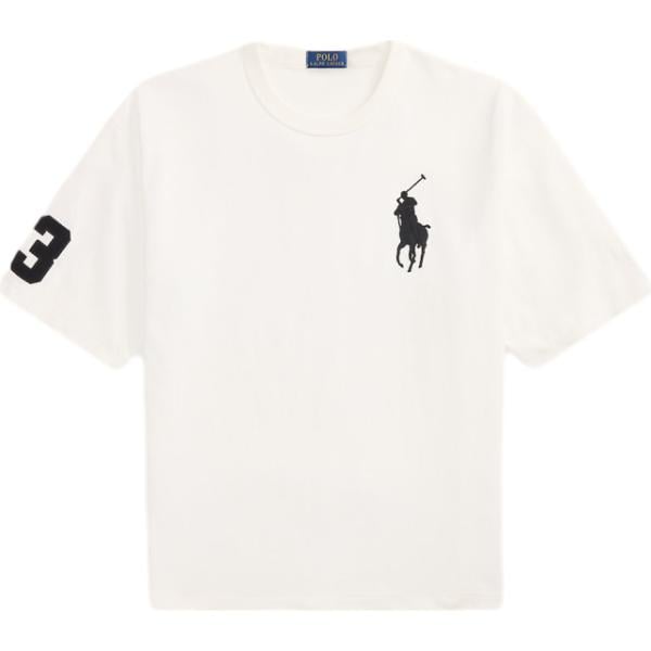 T-shirt da uomo in bianco neve Polo Ralph Lauren