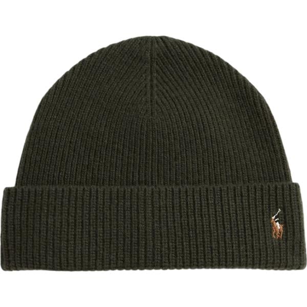 Beanie da uomo in nero pece in lana Polo Ralph Lauren