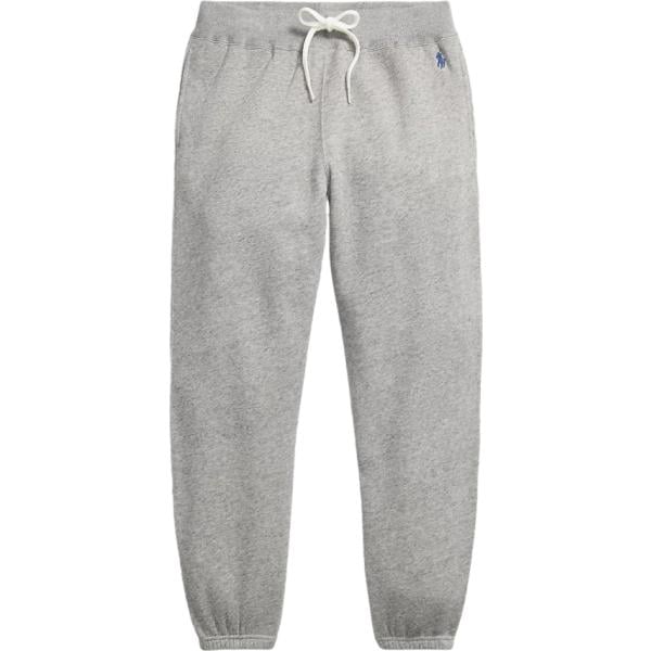 Pantaloni da donna in grigio scuro con coulisse in pile Polo Ralph Lauren
