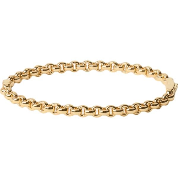 Braccialetto da donna in beige sabbia lavorato a maglia in oro Lauren