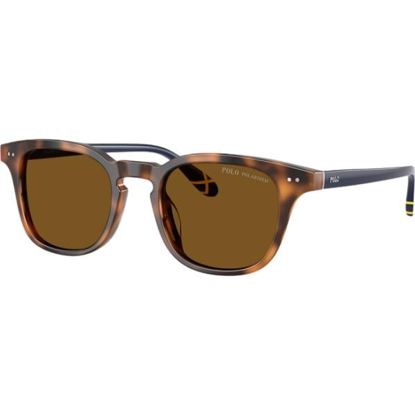 occhiali da sole Polo Ralph Lauren marrone a righe