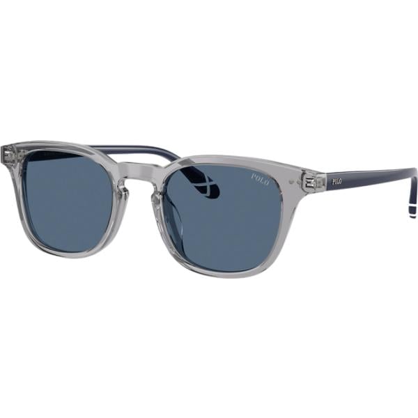 Occhiali da sole da uomo in blu scuro a righe in nylon Polo Ralph Lauren