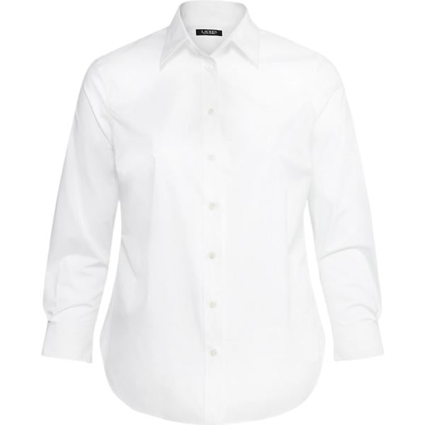 camicie Lauren Curve bianco