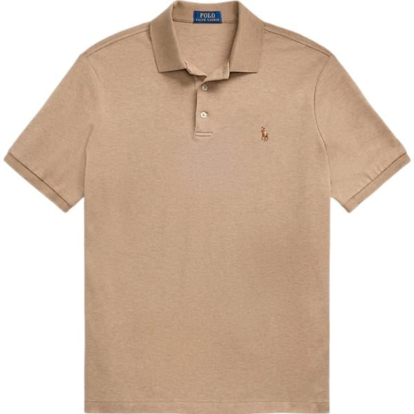 polo da uomo in marrone chiaro in cotone Polo Ralph Lauren