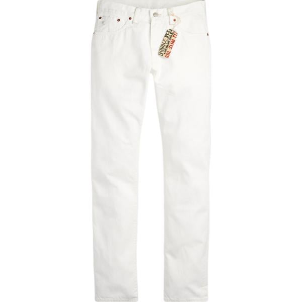 jeans slim fit Rrl bianco