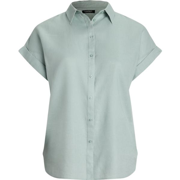 camicie a manica corta Lauren Curve verde