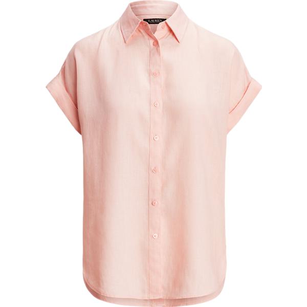 camicie a manica corta Lauren rosa