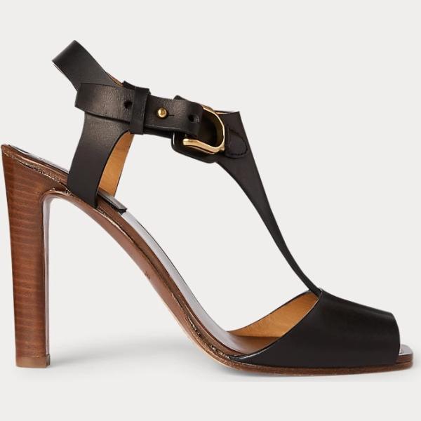 sandali in pelle Collection nero