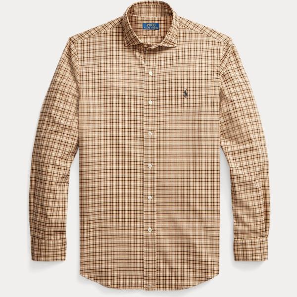 camicie Polo Ralph Lauren marrone scozzese