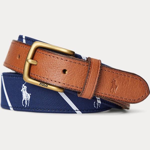 cinture Polo Ralph Lauren multicolore a righe