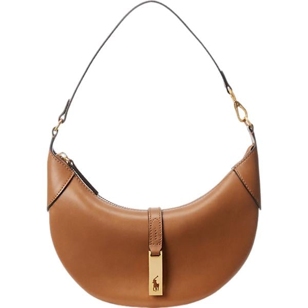 borse a spalla Polo Ralph Lauren marrone