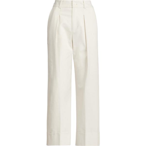 pantaloni Lauren Petite bianco