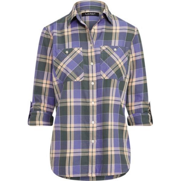 camicie Lauren Ralph Lauren grigio scozzese