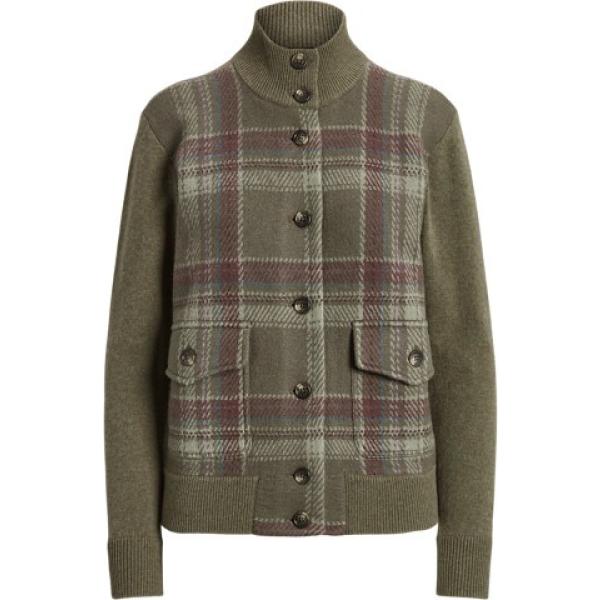cappotti Lauren Ralph Lauren verde scozzese
