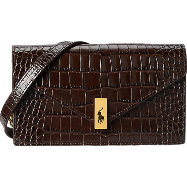 clutch Polo Ralph Lauren marrone