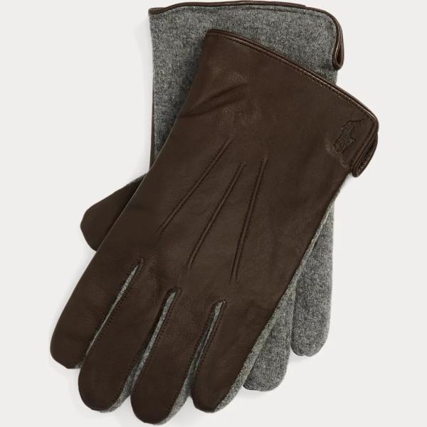 guanti Polo Ralph Lauren marrone
